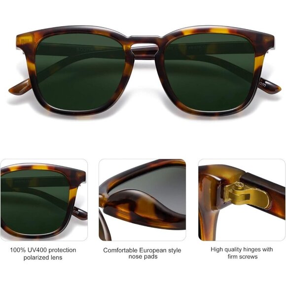 Polarized Sunglasses Women Men UV400 Protection Square Style Shades main image 4